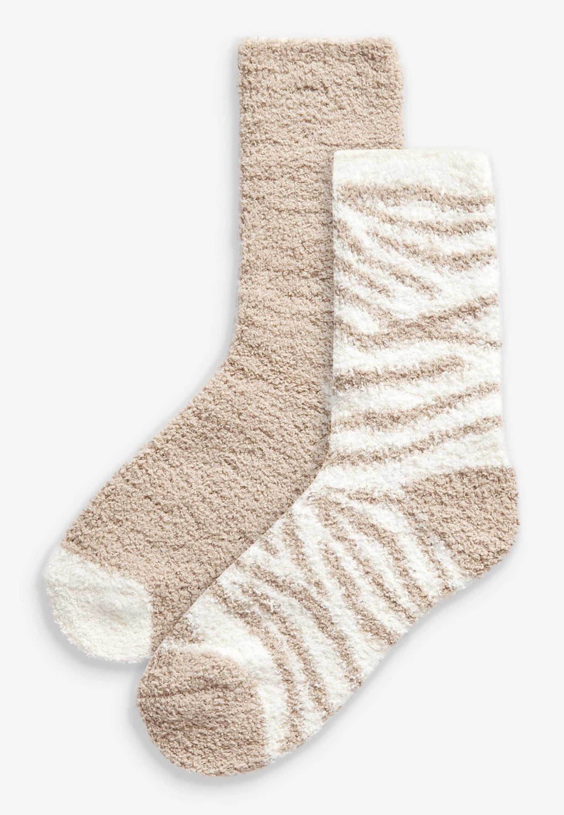 Wäsche/Bademode Socken Next Socken Kuschelige Bettsocken, 2er-Pack (2-Paar)