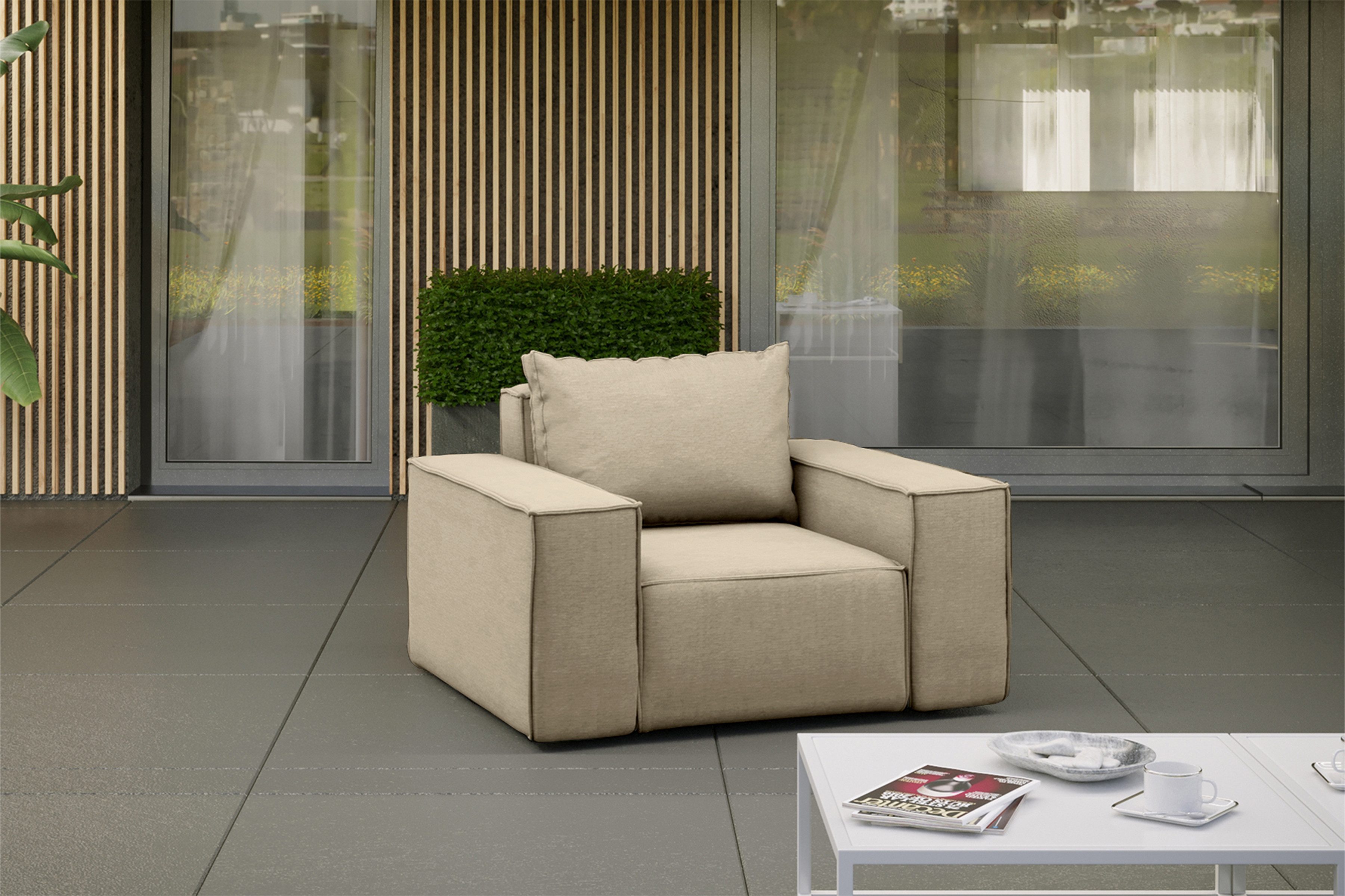 Gartensessel für den Garten SONNE, die Terrasse, den Hof, gemütliche