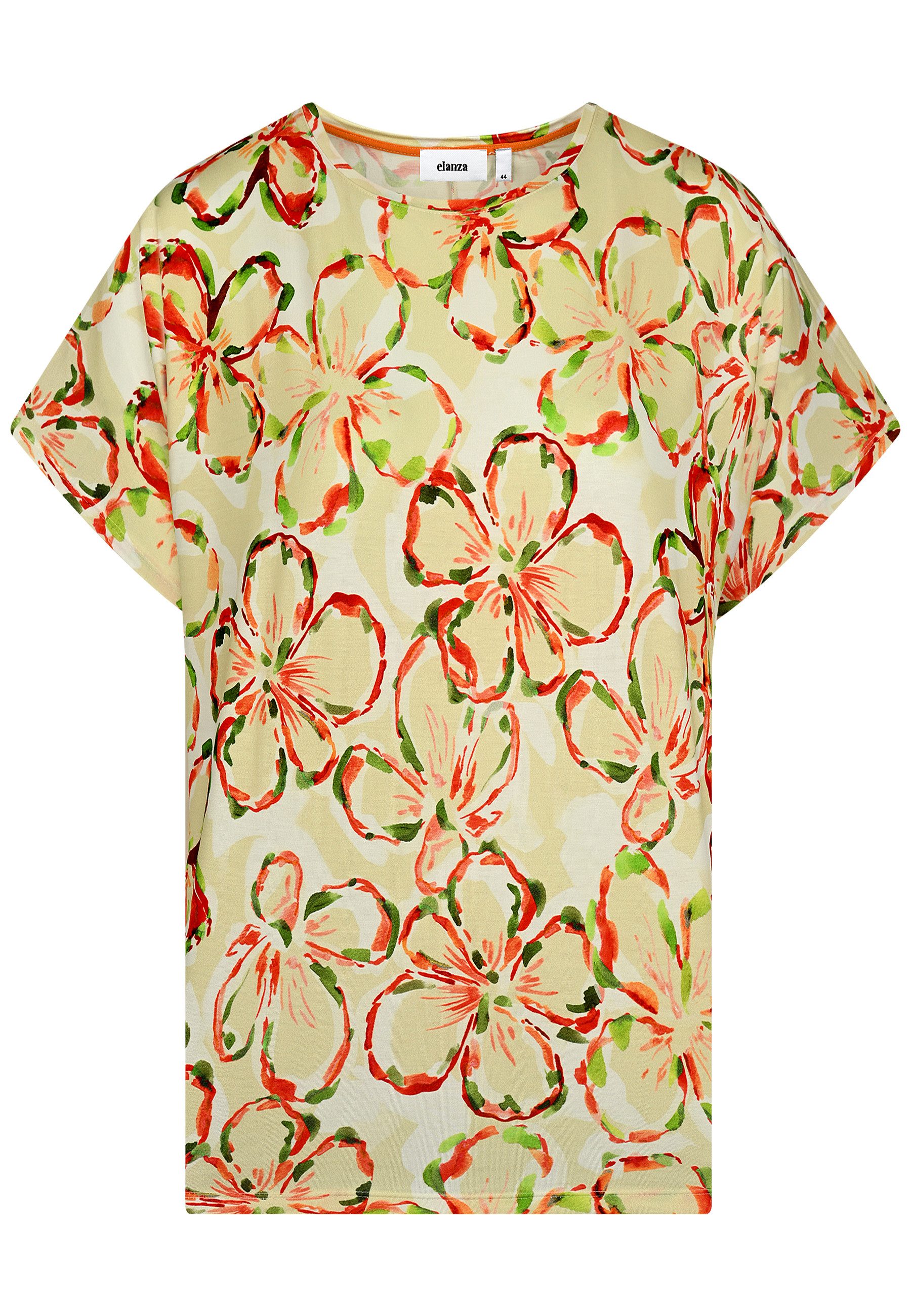 elanza T-Shirt Shirt mit Blumen-Print in günstig online kaufen