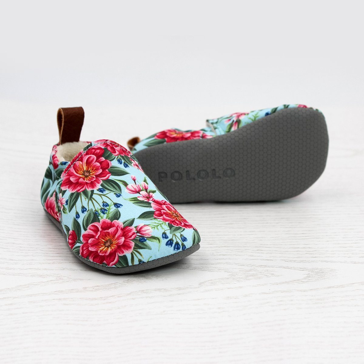 POLOLO Kinderschuhe Seaqual, Kinder Hausschuh aus Upcycling-Meeresplastik und Bio-Baumwolle