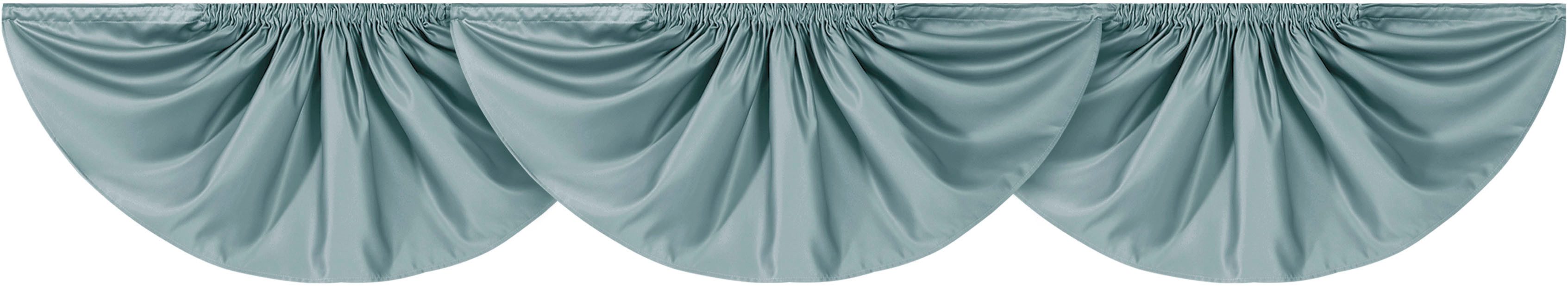 Weckbrodt Mittelbogen Nicoletta (1 St), Kräuselband, blickdicht, Querbehang, Gardine, Store, blickdicht