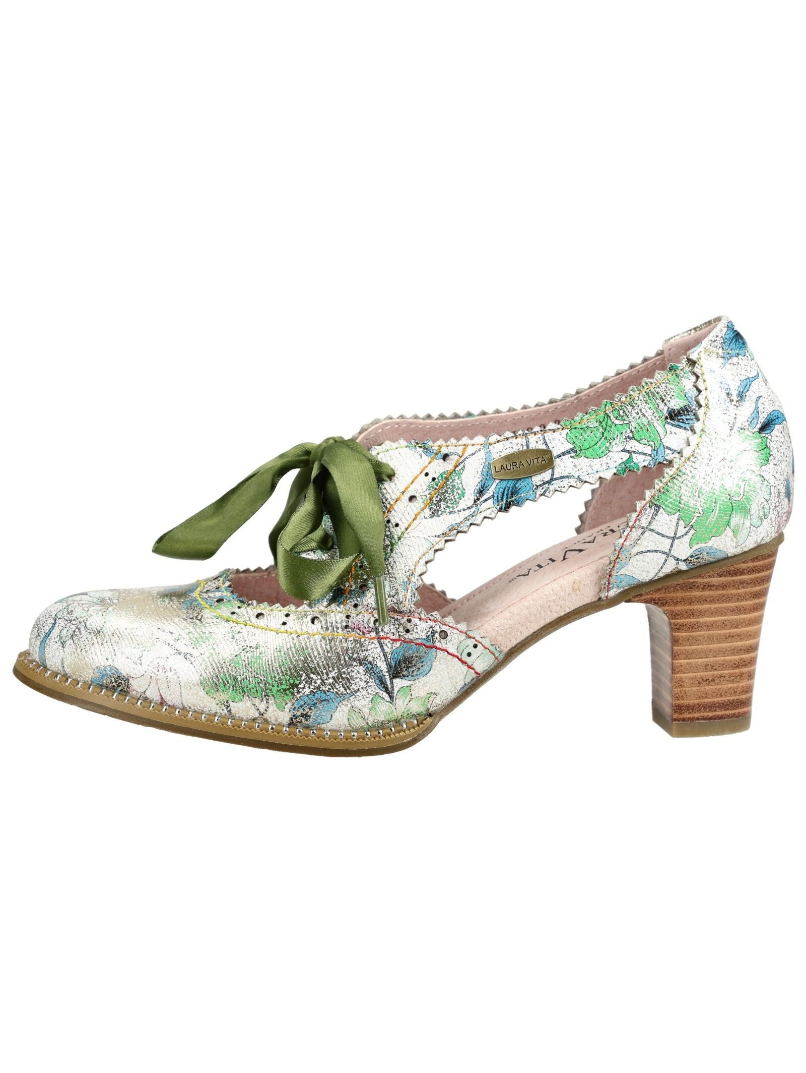 LAURA VITA LAURA VITA Pumps Leder/Textil Schnürpumps günstig online kaufen