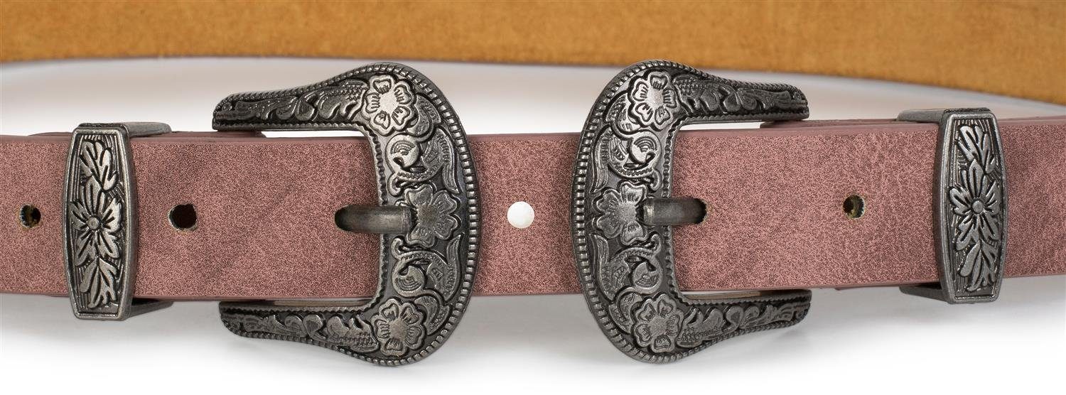 styleBREAKER Taillengürtel Gürtel mit Doppelter Schnalle, Taillengürtel (1-St)