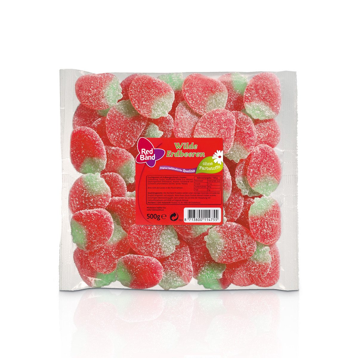 Red Band Süßigkeit, Red Band Wilde Erdbeeren fruchtig süß und ohne Gelatine 500g