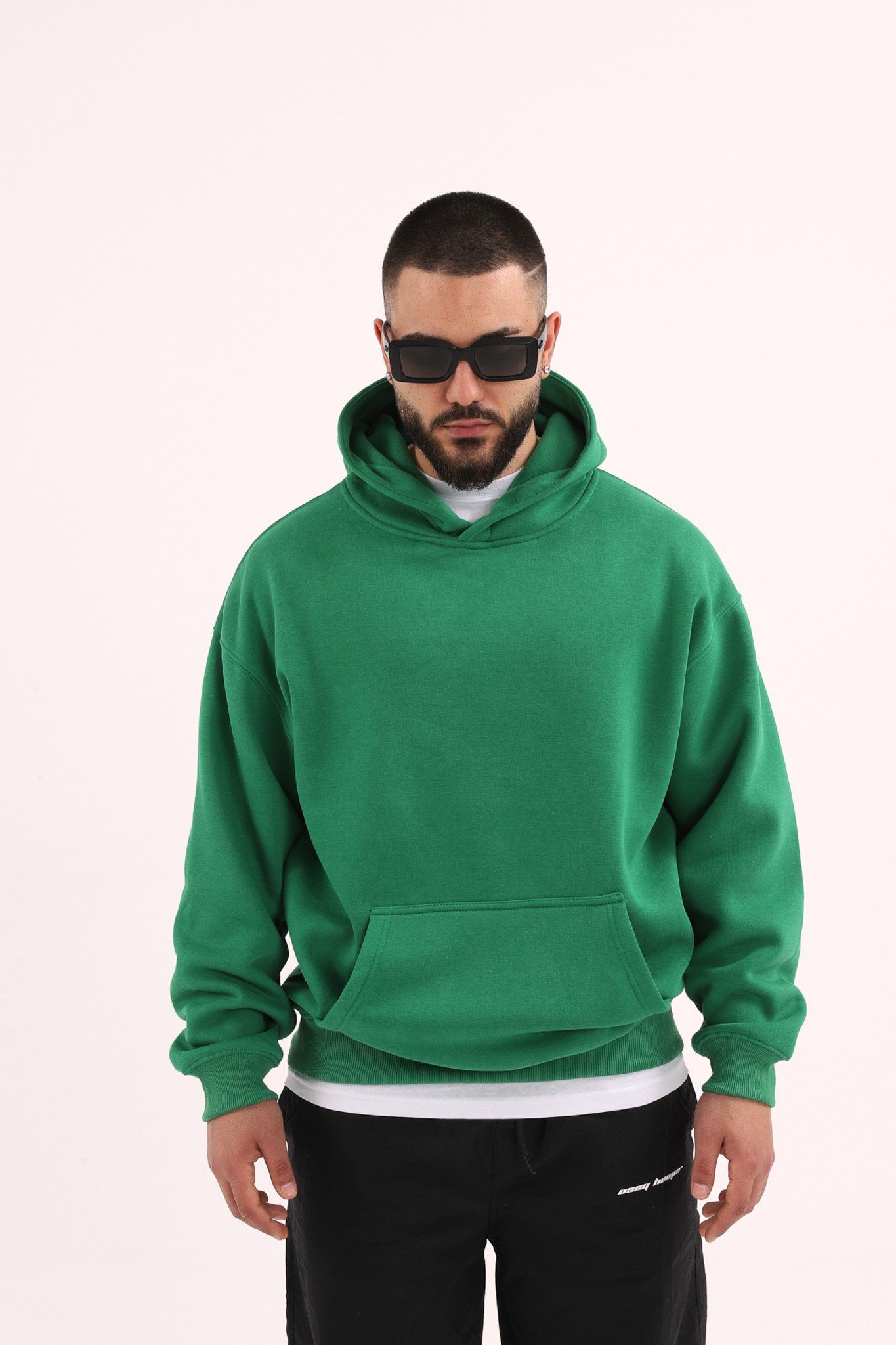 COFI Casuals Hoodie einfarbiger Basic Oversized Hoodie Premium Kapuzenpullover Unisex