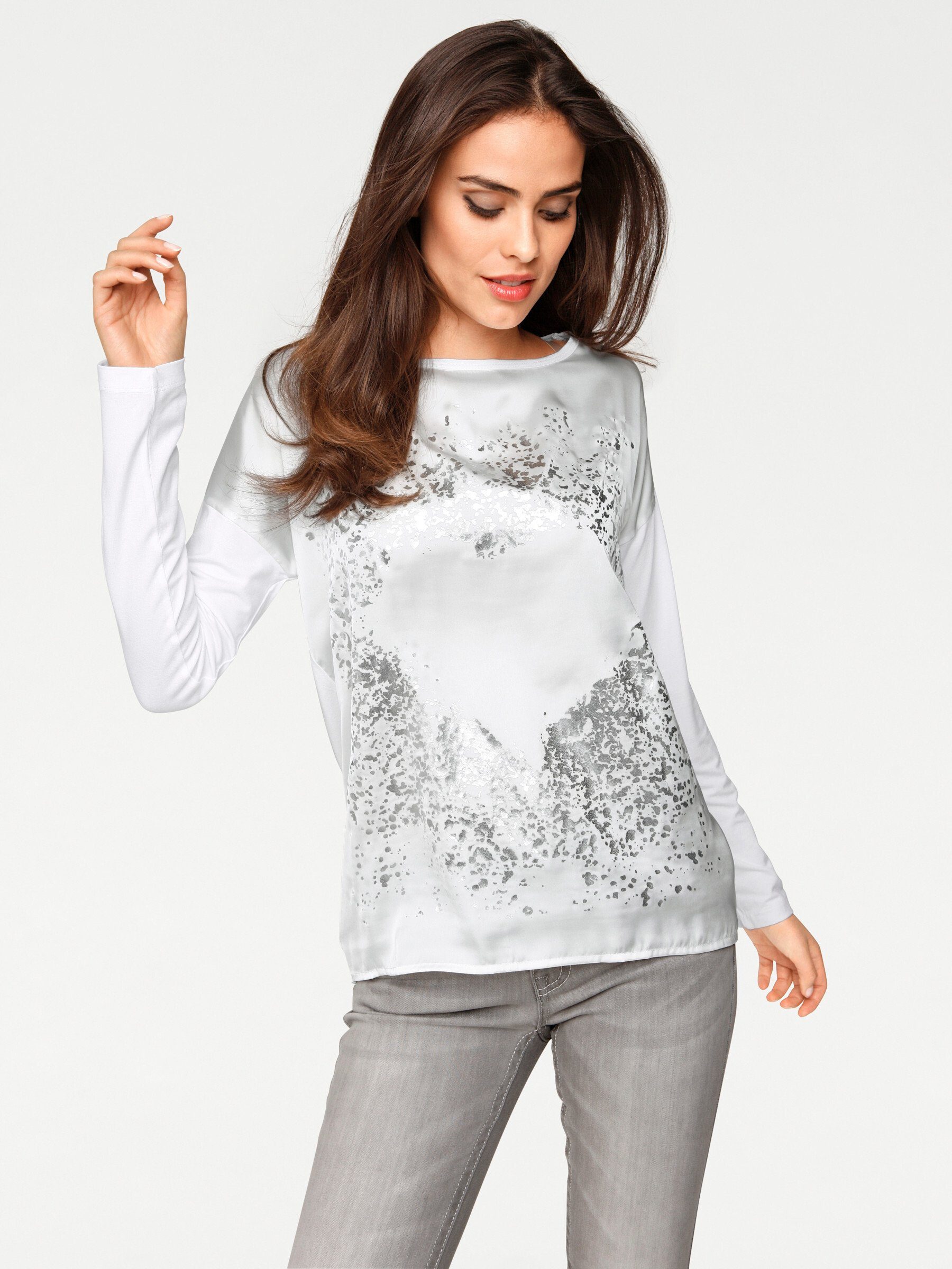 heine T-Shirt Langarmshirt . günstig online kaufen