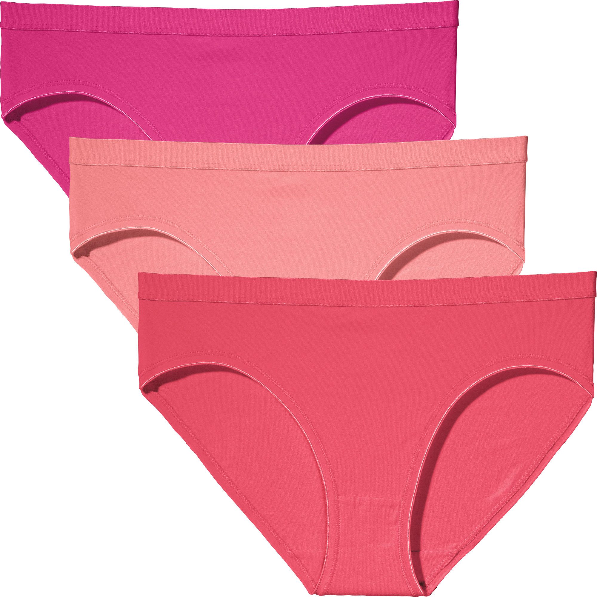 REDBEST Slip Damen-Slip 3er-Pack Single-Jersey Uni