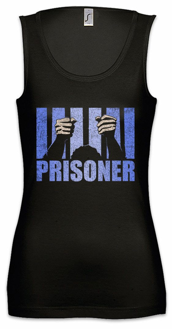 Tanktop Prisoner Ärmelloses Damen T-Shirt Prison Jail Gefangener Gefängnis