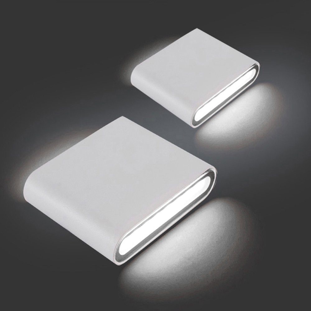 Rosnek LED Außen-Wandleuchte 6W/12W,Wasserdichte,Flur Strahler Licht, günstig online kaufen