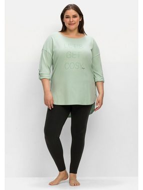 Sheego Yoga & Relax Shirt Große Größen mit verlängerter Rückenpartie