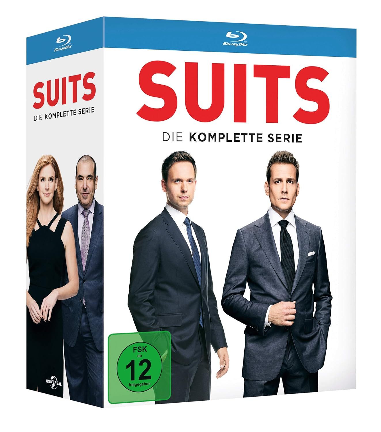 Universal Pictures Blu-ray Suits - Die komplette Serie BluRay, (34-St., Box-Set), Enthält alle 134 Episoden
