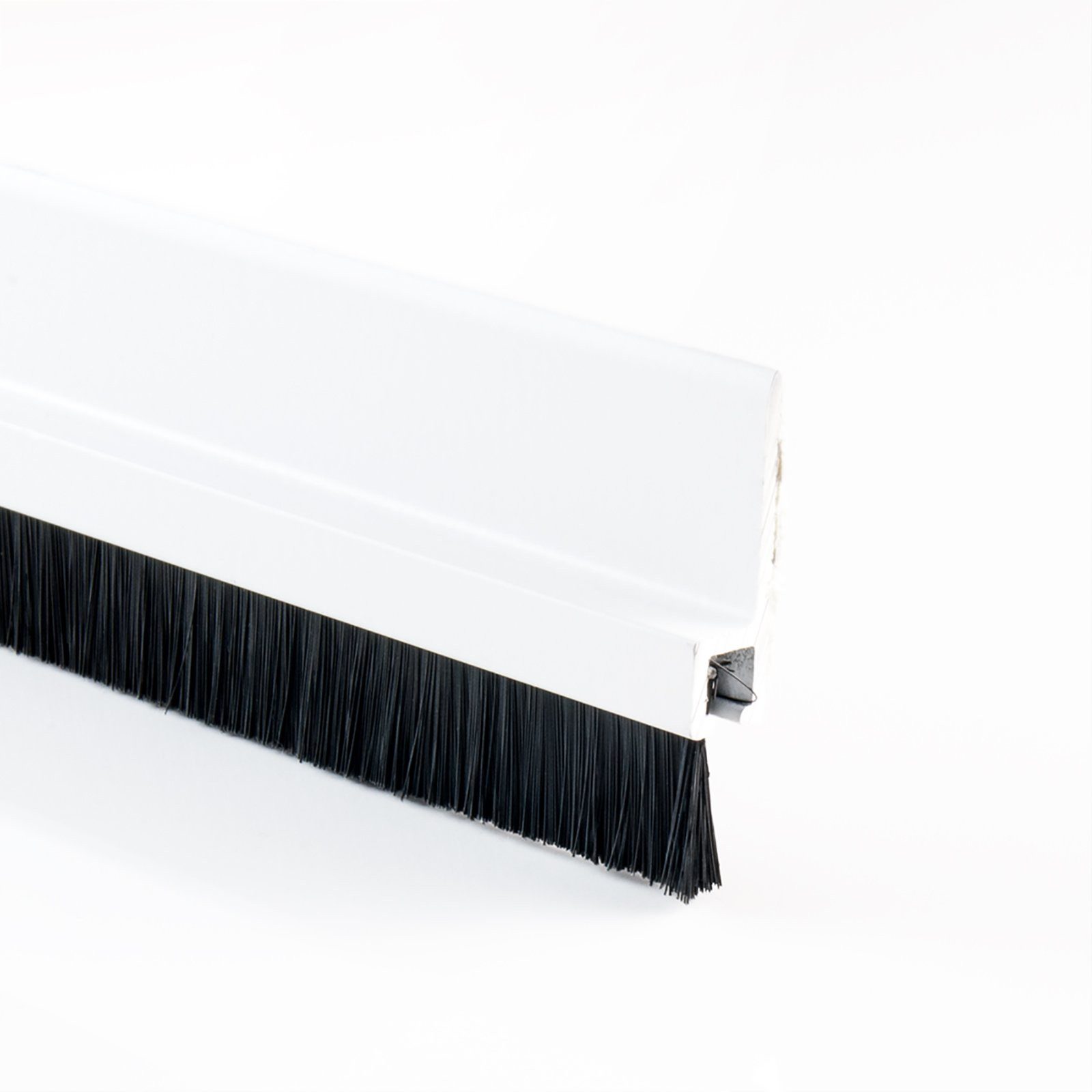 DQ-PP Türbodendichtung DQ-PP TÜRBODENDICHTUNG mit Bürste, 98 cm, Aluminium/PVC, Selbstklebend, Streifenbürste, Türbürstendichtung, Türdichtung, Bodenabdichtung