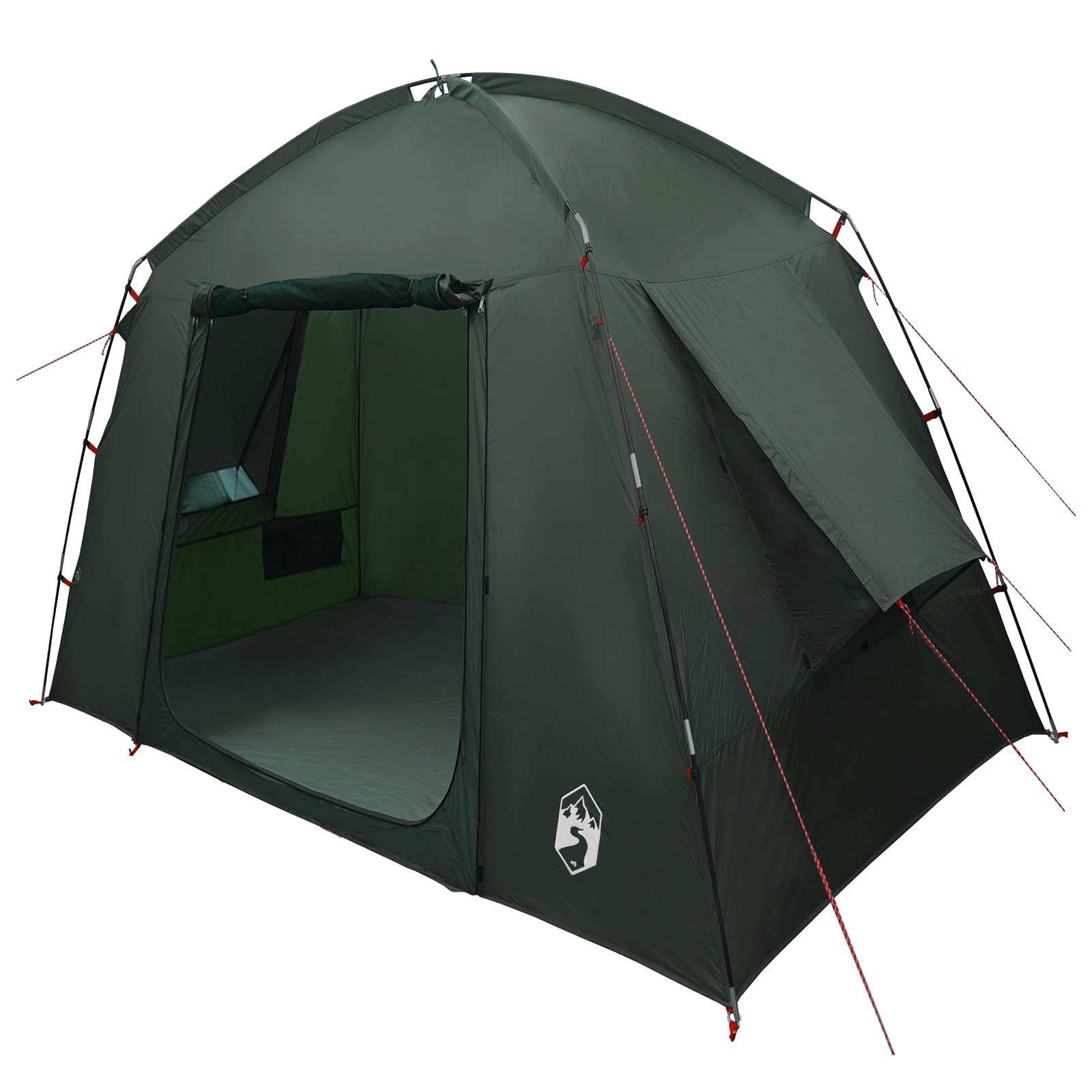 Kuppelzelt Hütten-Zelt mit Dach Olivegrün 210 x 210 x 138 cm Polyester