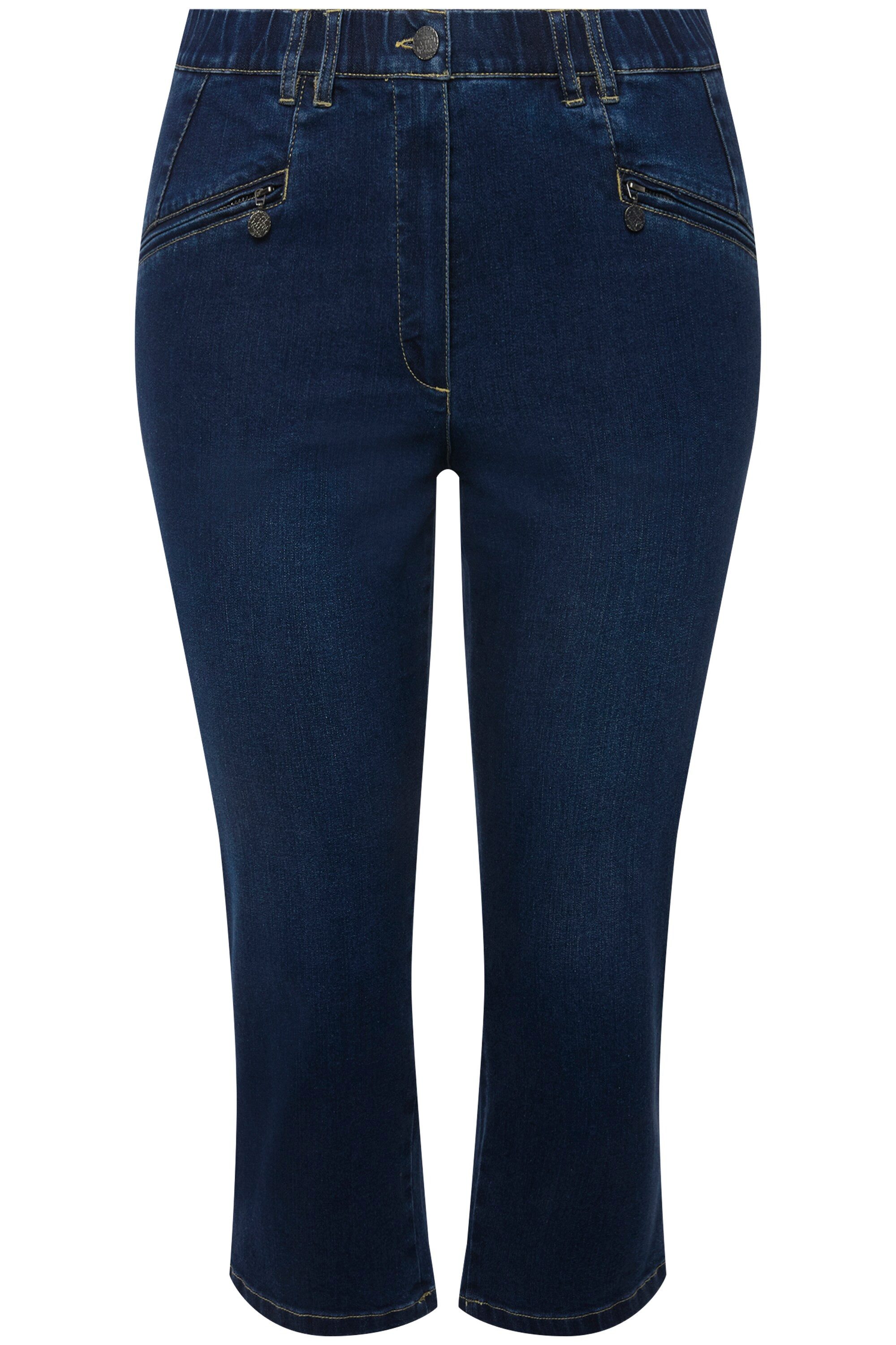 Ulla Popken 7/8-Hose 7/8-Jeans Mony Elastikbund günstig online kaufen