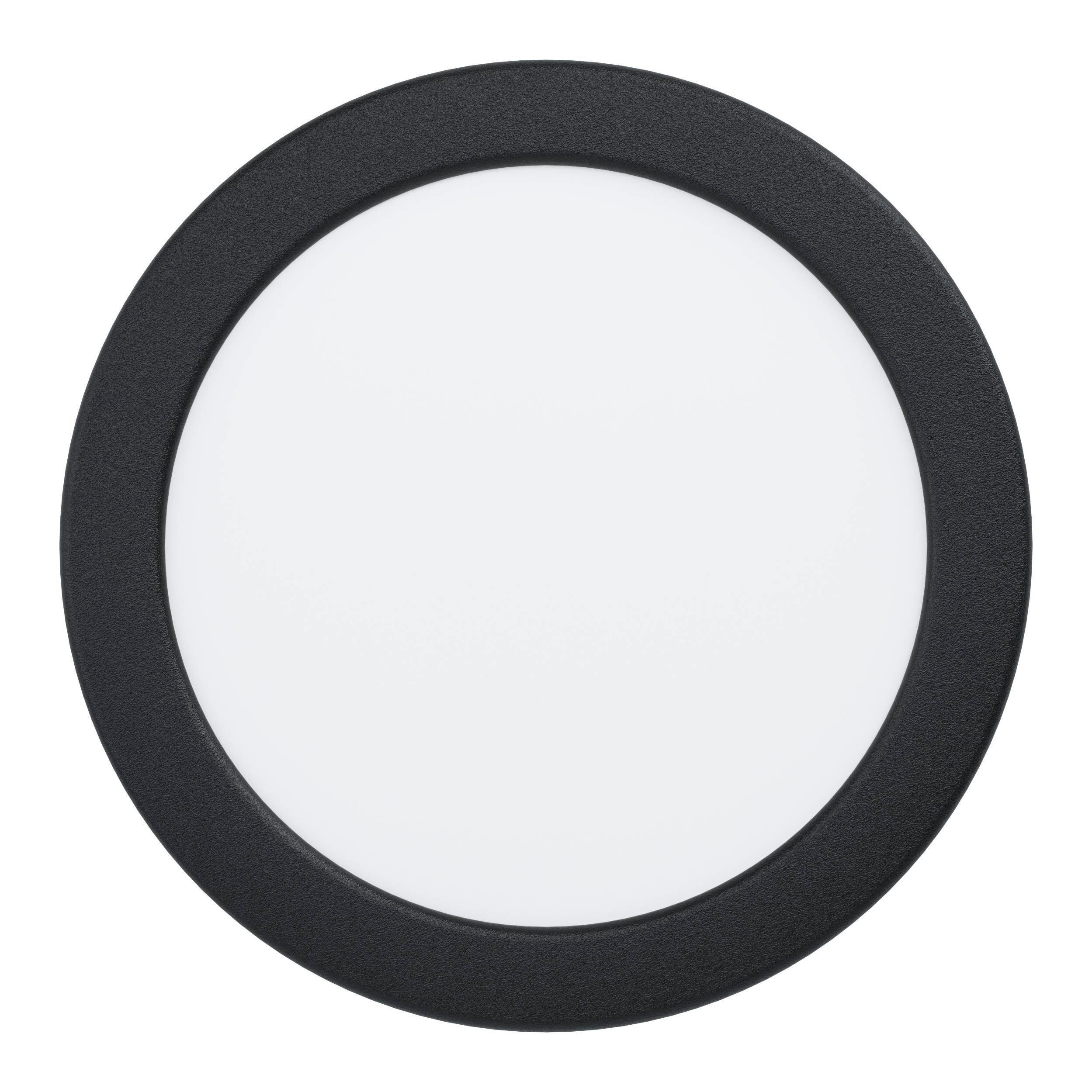 EGLO Einbauleuchte Fueva 6-Z Deckenlampe, ZigBee, App und Sprachsteuerung, Badlampe, IP44, Bluetooth, CCT - über Fernbedienung, Dimmfunktion, Farbwechsel, Nachtlichtfunktion, RGB, dimmbar über Fernbedienung, mehrere Helligkeitsstufen, LED fest integriert, Kaltweiß, RGB, Einbauleuchte - Ø16,8 x ET40 cm - schwarz - 9,5W inkl.