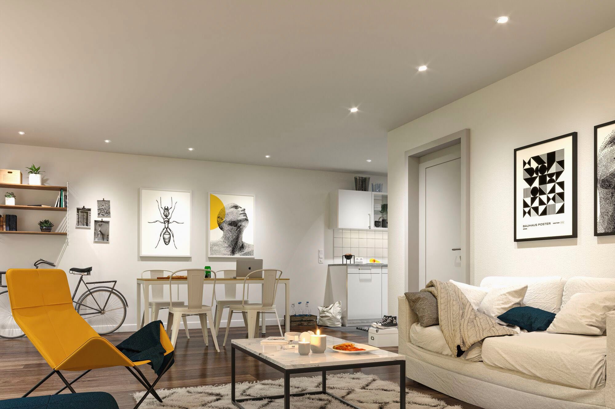 Paulmann LED Einbauleuchte Base 3x430lm 230V, günstig online kaufen