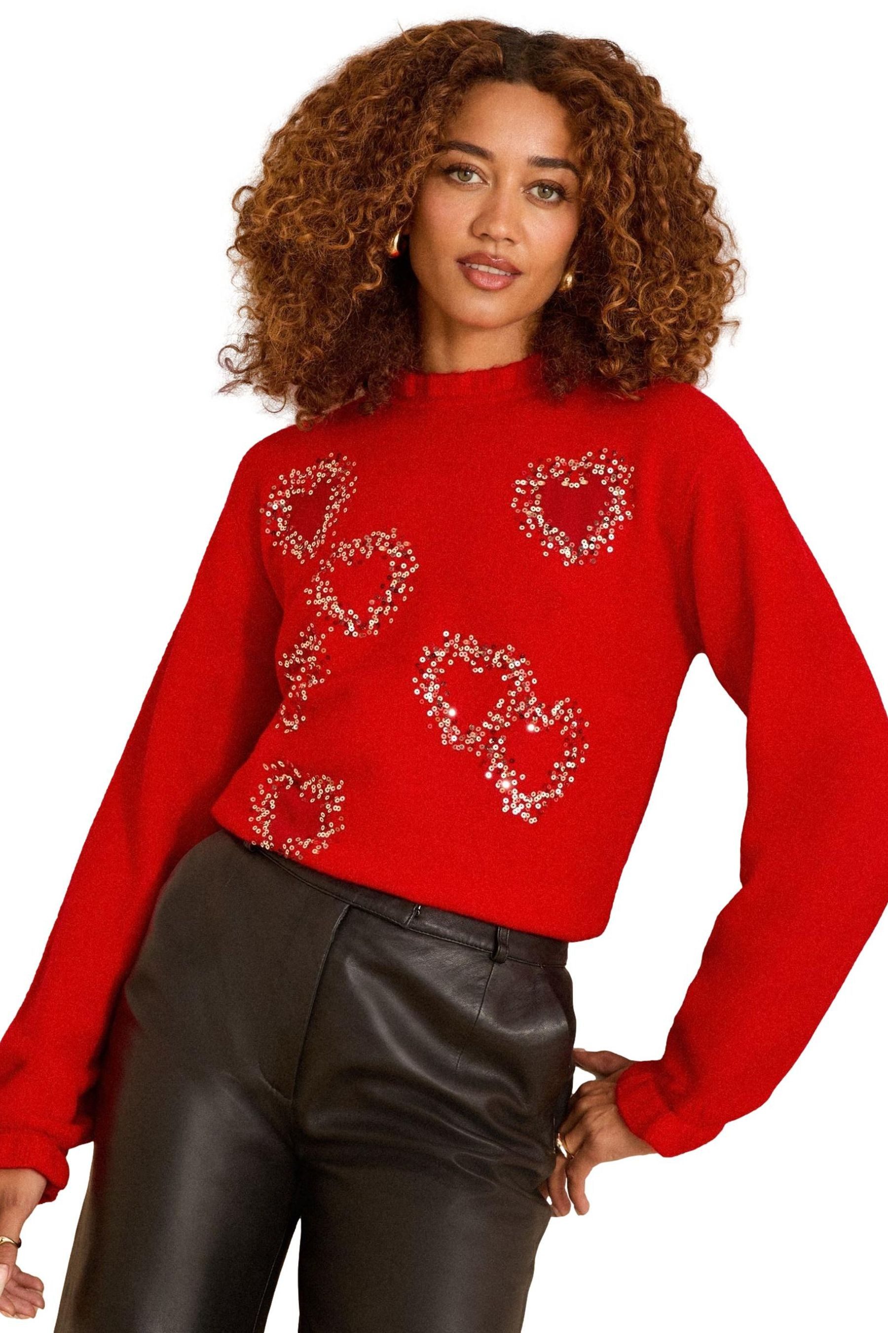 Strickpullover Love & Roses Pullover mit Rüschen, Regular
