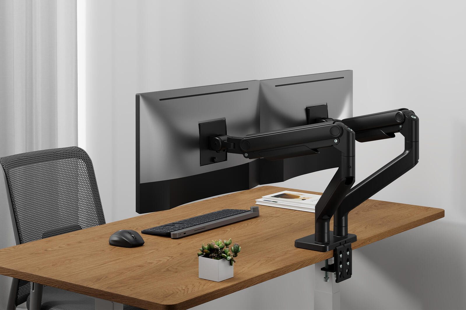 Digitus Wandhalterung Dual Monitorhalterung, 2x 45', 2x 20 kg