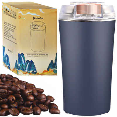 Retoo Kaffeemühle Kaffeemühle Elektrische 200W Grinder Mühle Coffee Kaffeebohnen, 200,00 W, Schnelles Mahlen, Einfach zu bedienen