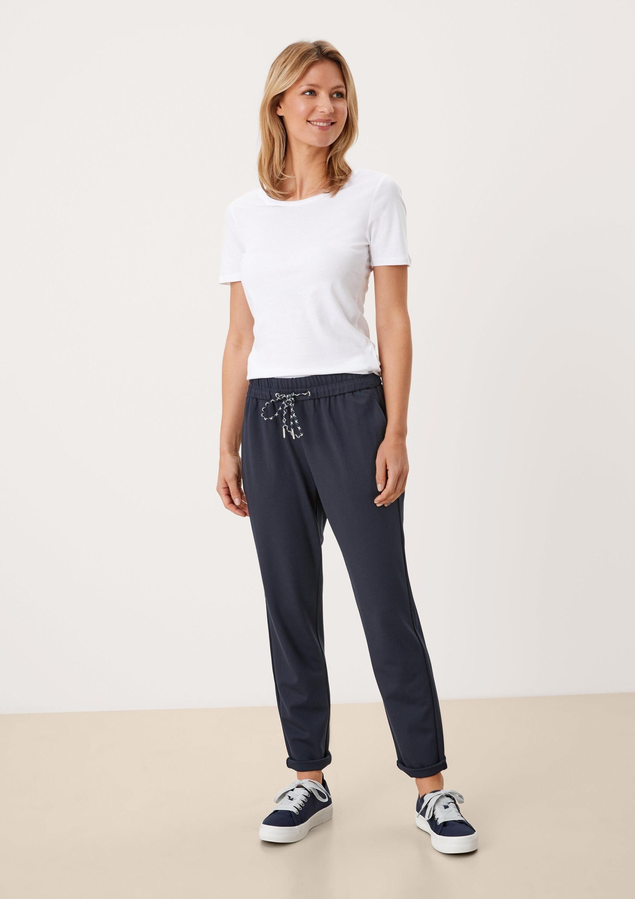 s.Oliver Jogginghose Hose Regular Fit: Interlock-Jogpants