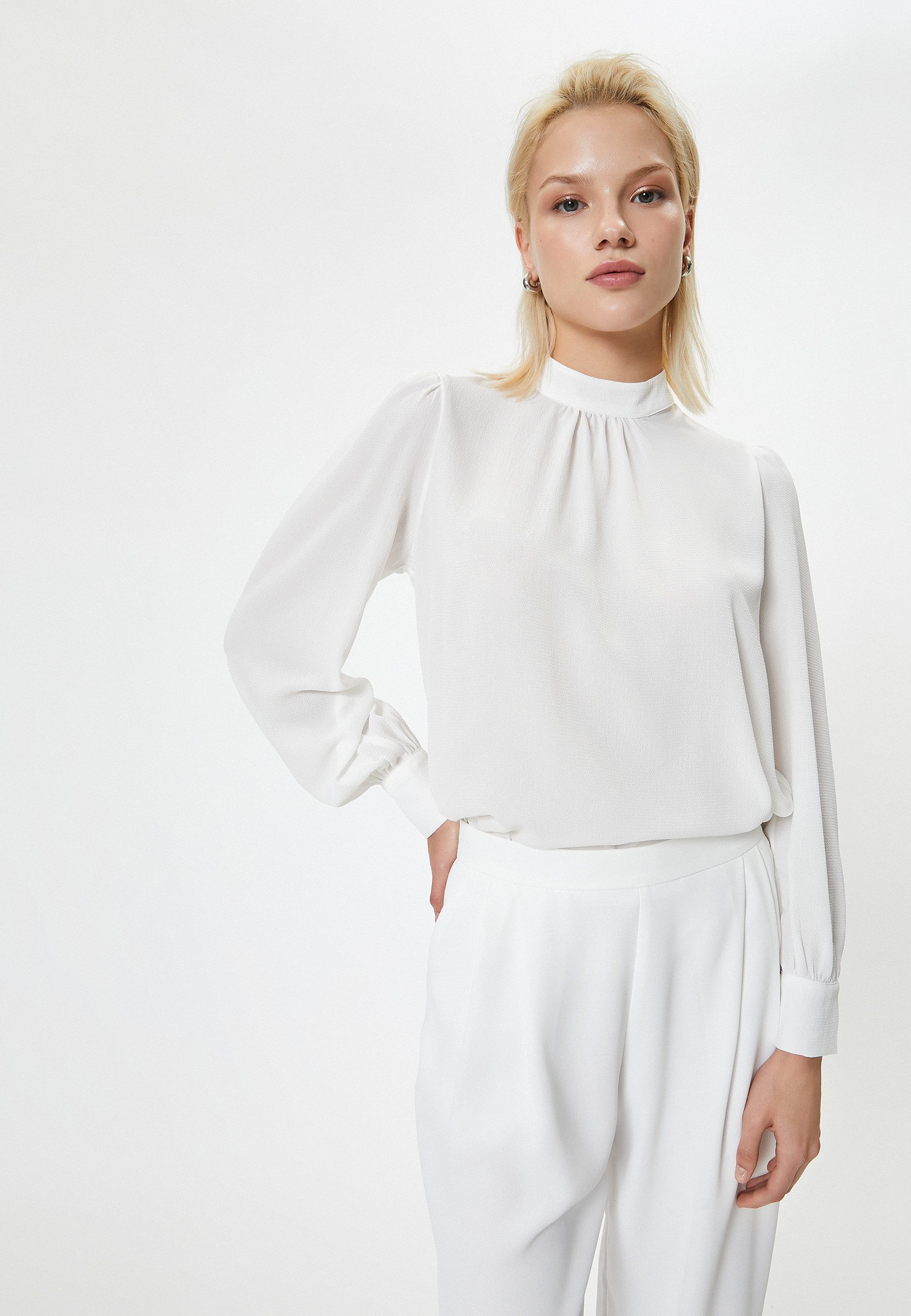 Koton Langarmbluse Langärmelig Standkragen günstig online kaufen