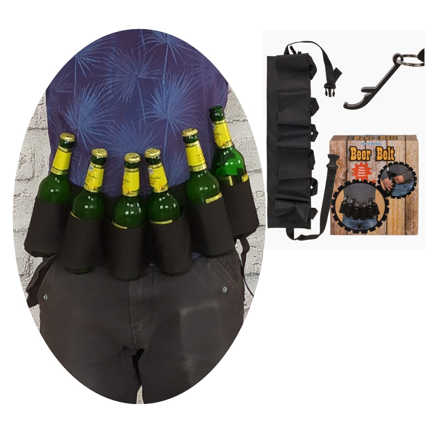 Out of the Blue Stoffgürtel Bier günstig online kaufen