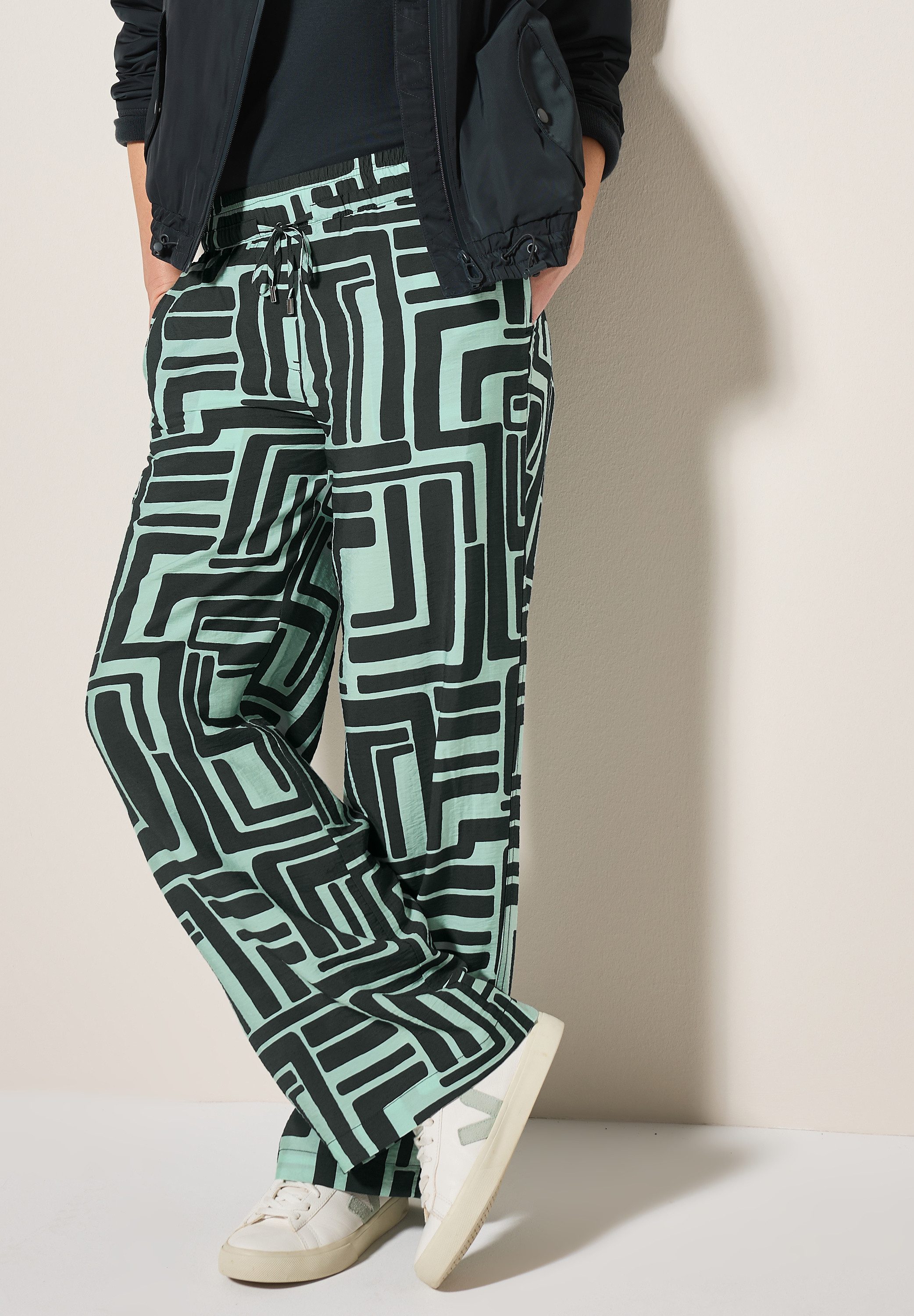CECIL Stoffhose High Waist