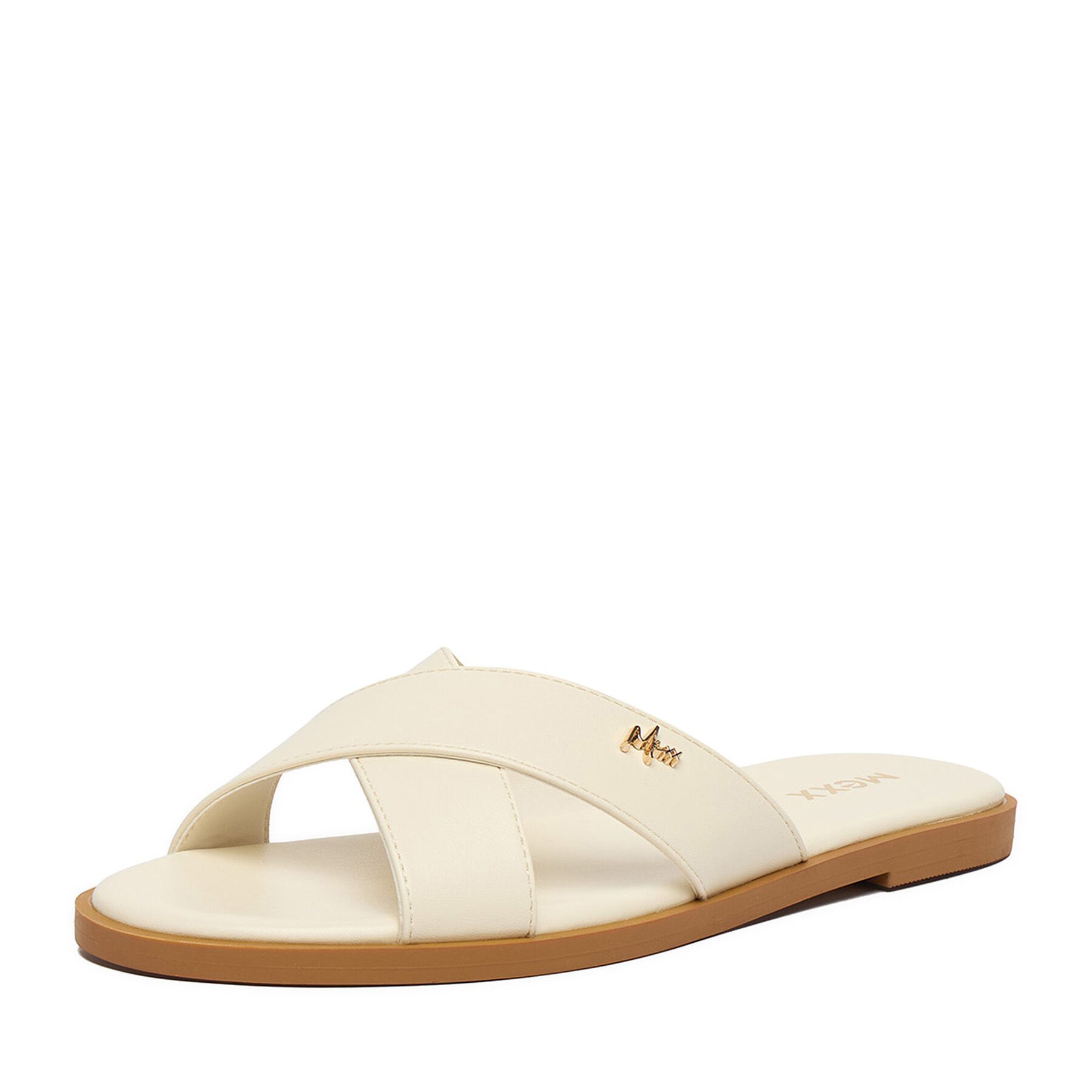 Mexx Mexx Damen-Flip-Flops in Creme Badepantolette