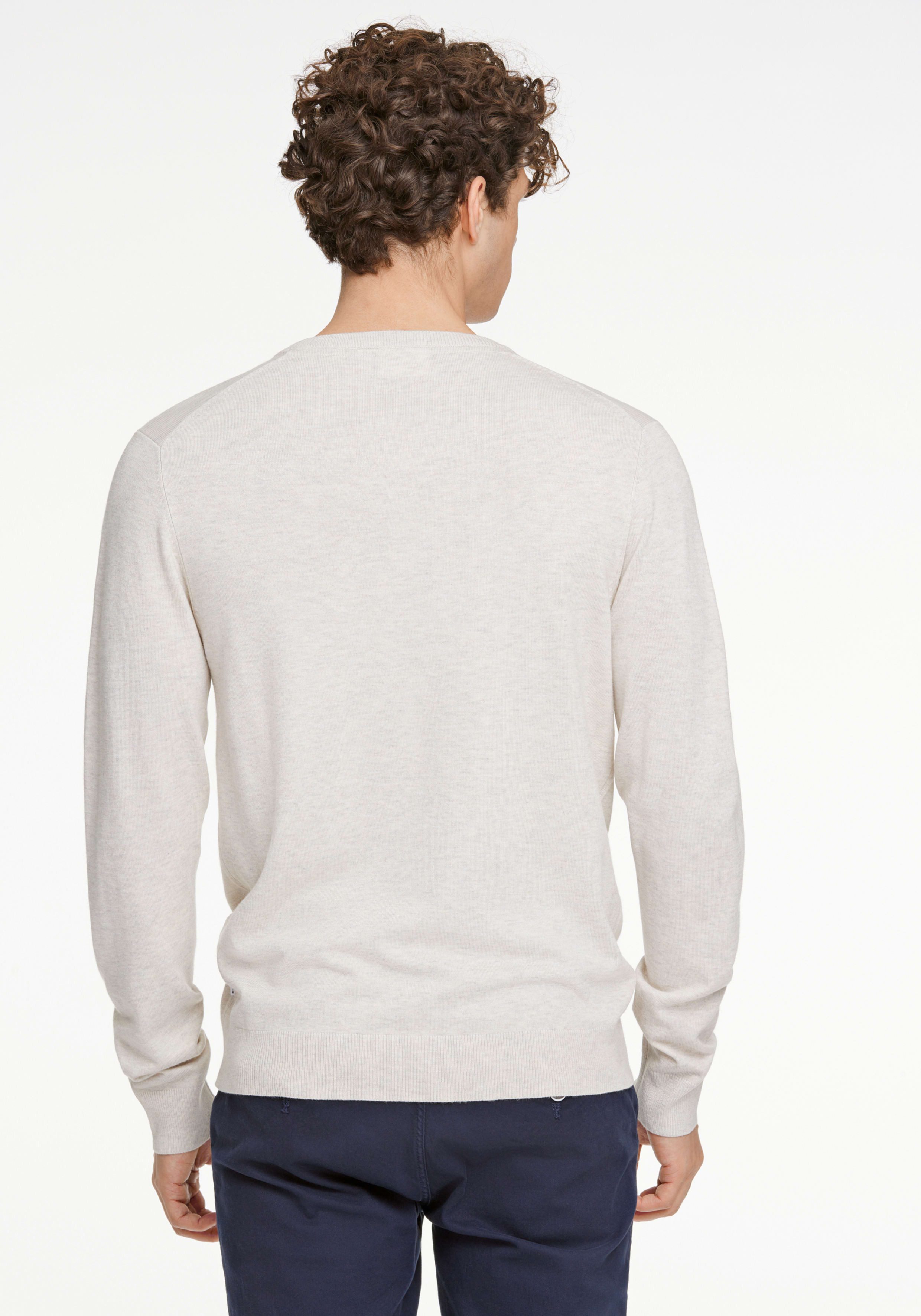 LINDBERGH Strickpullover meliert, mit V-Ausschnitt günstig online kaufen