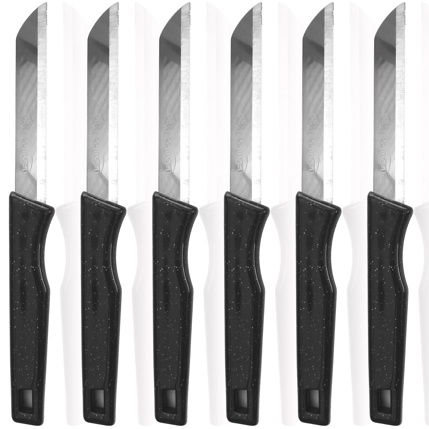 ESINHOME Fiora Allzweckmesser Solingen Obstmesser Küchenmesser Gemüsemesser Sehr Scharf Rostfrei, Wellenschliff