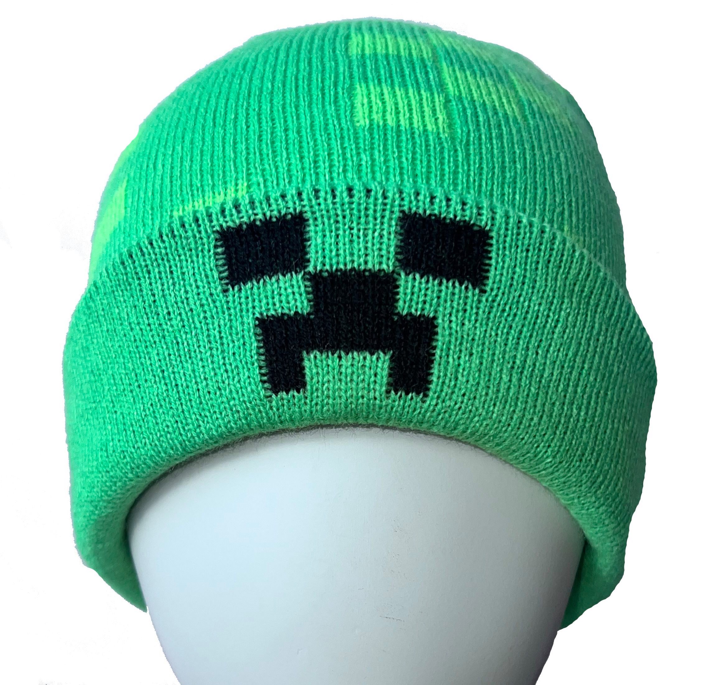 Minecraft Strickmütze MINECRAFT KINDER MÜTZE JUNGEN UND MÄDCHEN 54 + 56