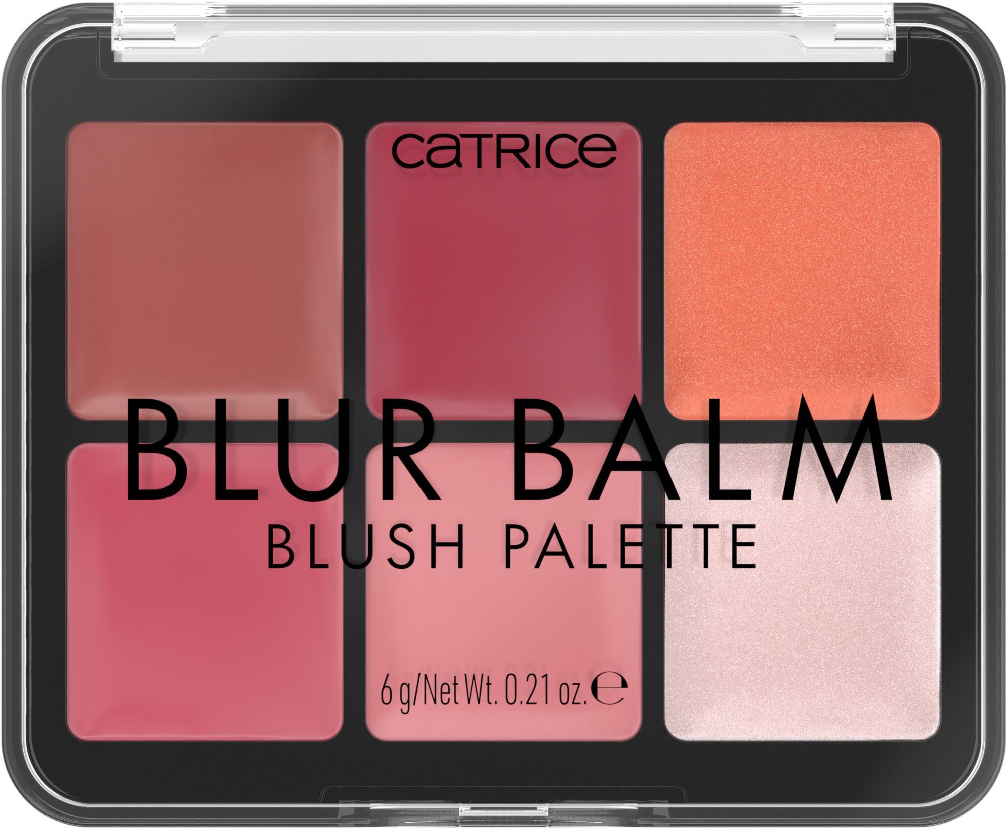Catrice Rouge-Palette Blur Balm Blush Palette, Perfekt für zarte Akzente oder kräftige Farbmomente