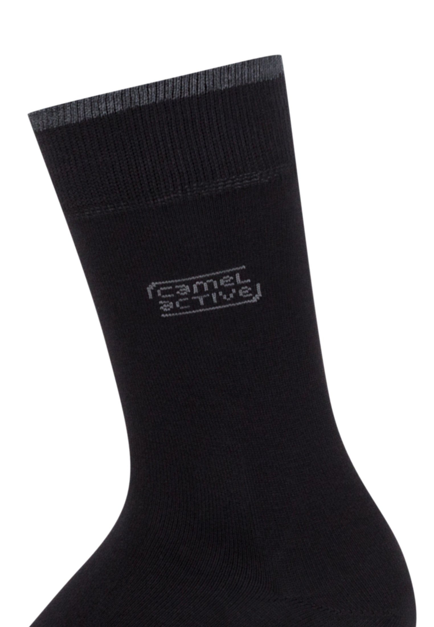 camel active Freizeitsocken aus biologischer Baumwolle – Schwarz, Grau und günstig online kaufen