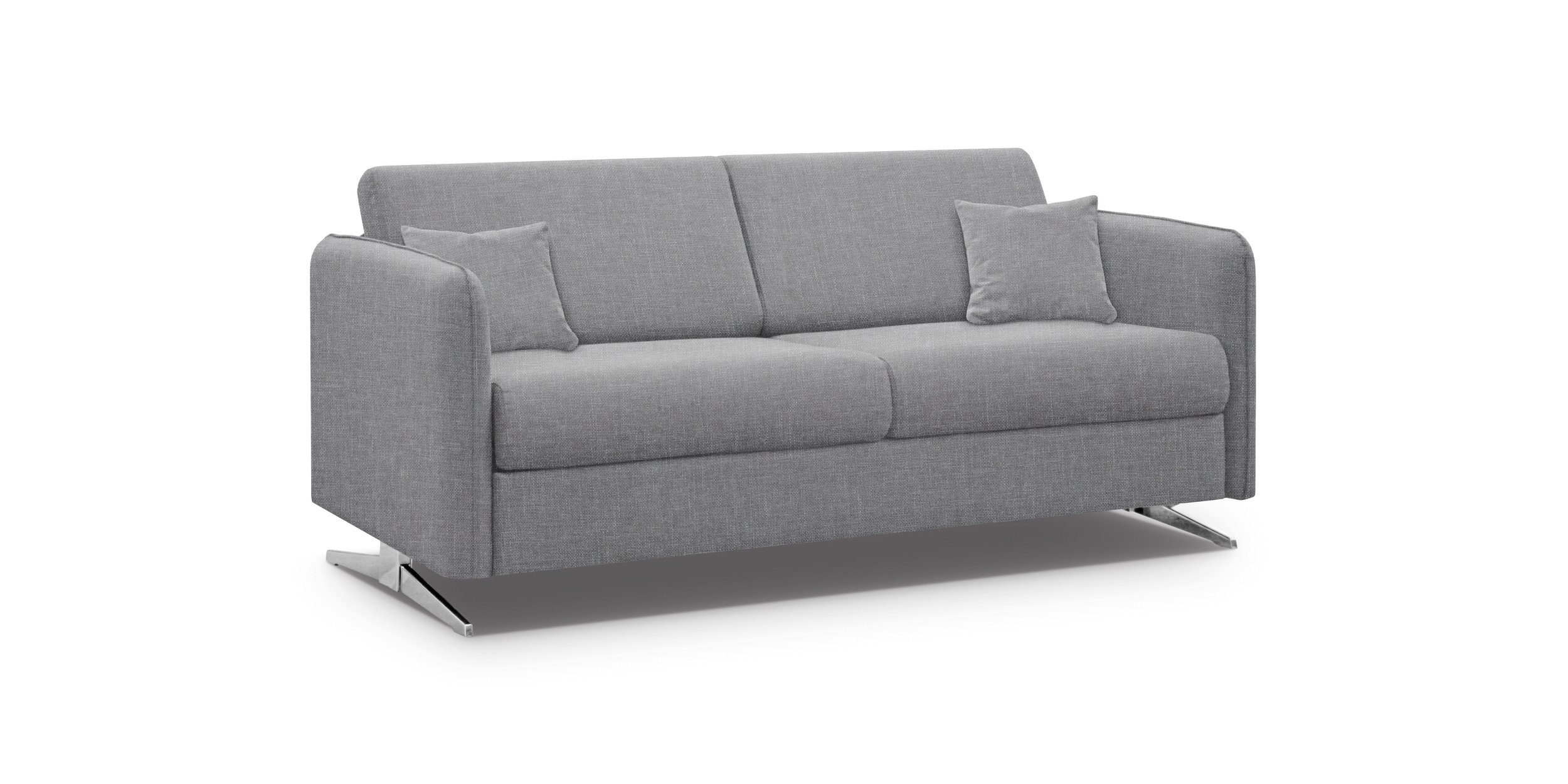 Stylefy 3-Sitzer Sherlock, Sofa, 2-Sitzer, Metall Raum Bettfunktion, Design, stellbar, mit Modern im frei