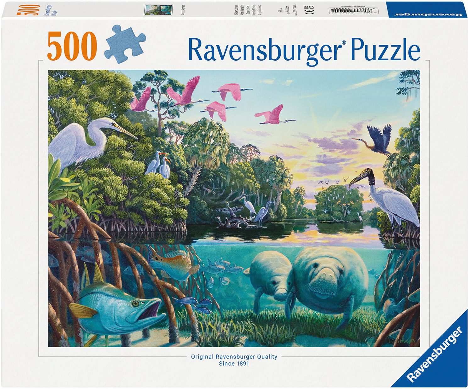 Ravensburger Puzzle Manatee Moments, 500 Puzzleteile, Made in Germany günstig online kaufen