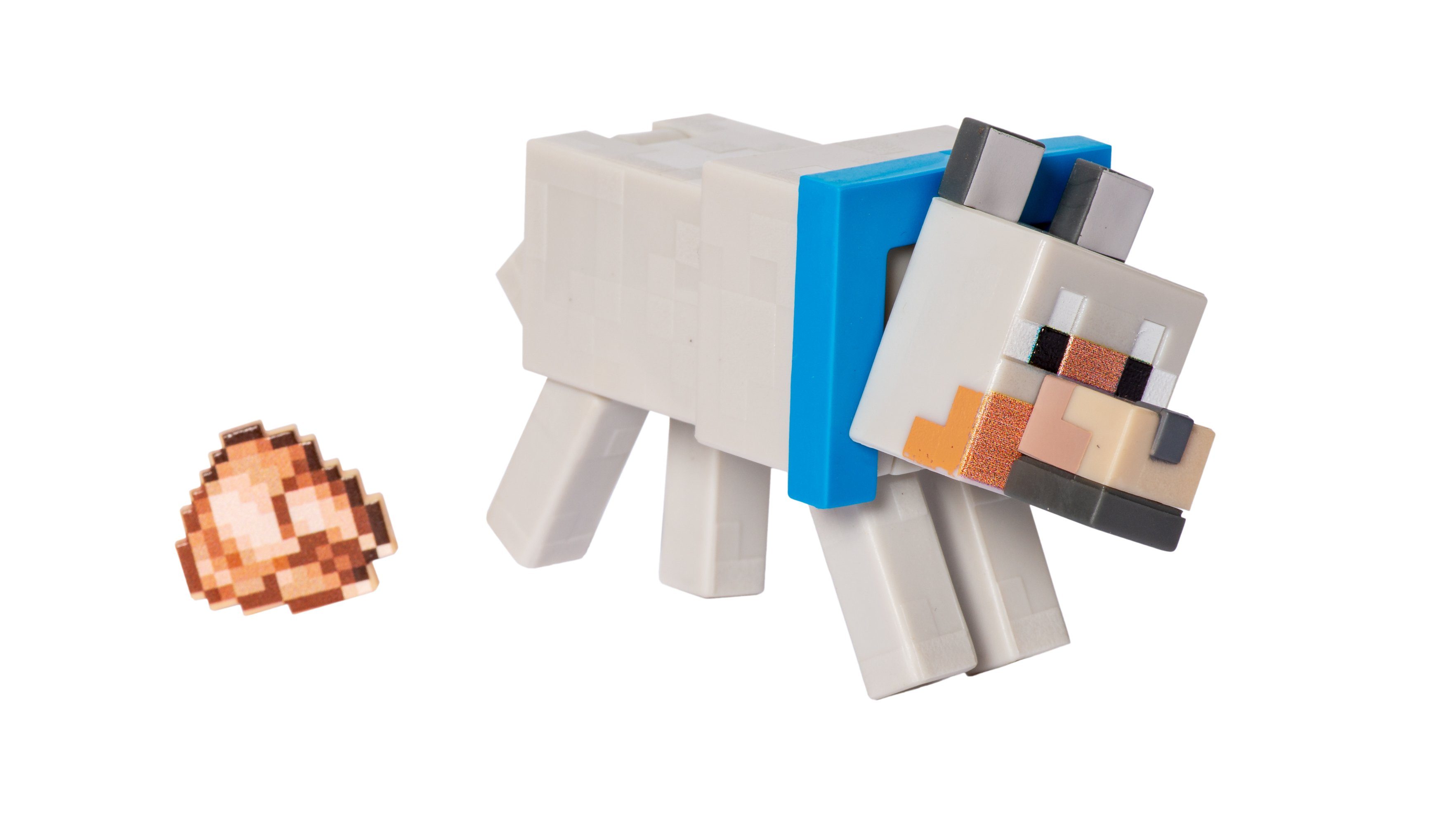 Mattel® Merchandise-Figur Minecraft - Figur Wolf, (Set, 2-tlg)