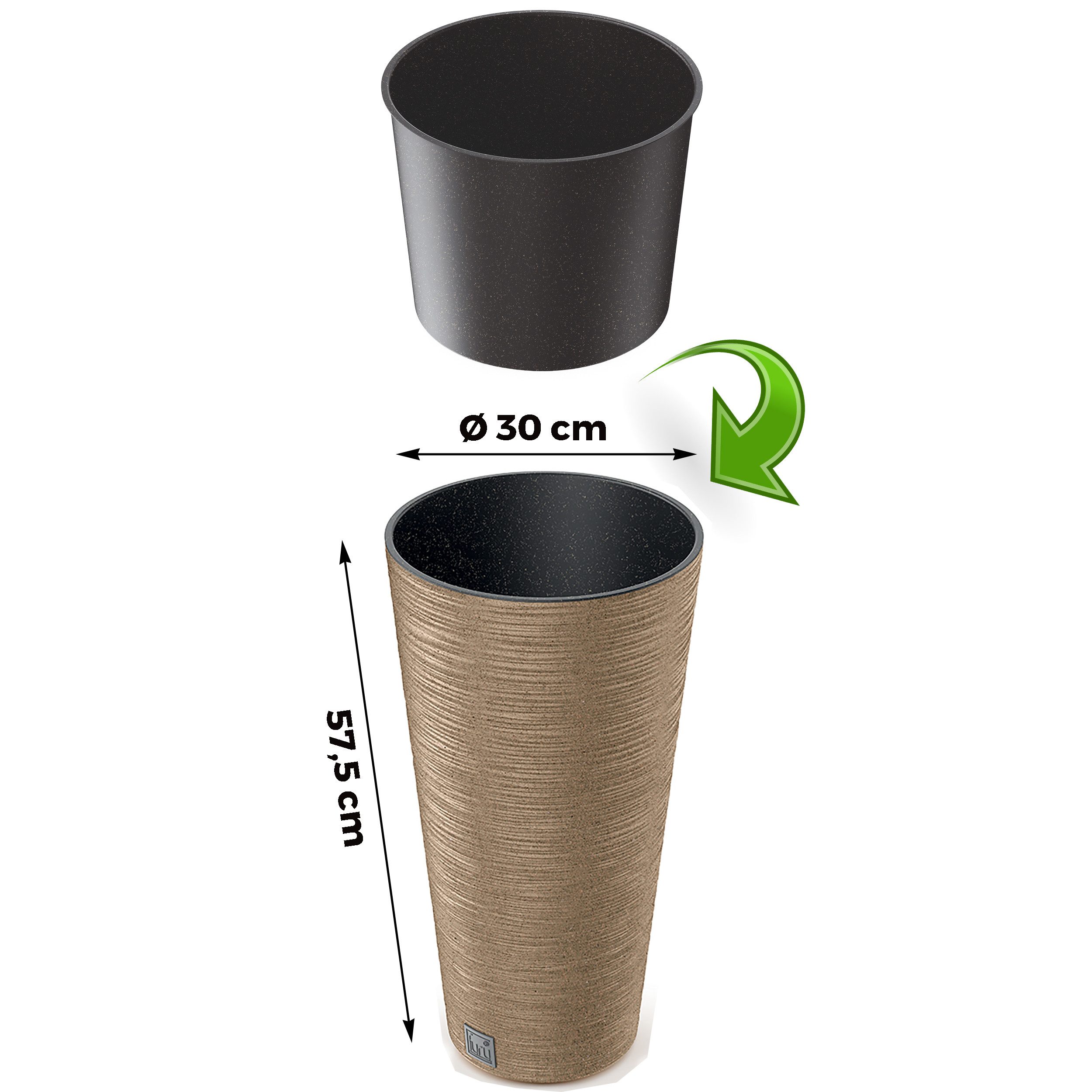 Annastore Pflanzkübel Pflanzsäule aus Kunststoff Pflanzgefäß günstig online kaufen