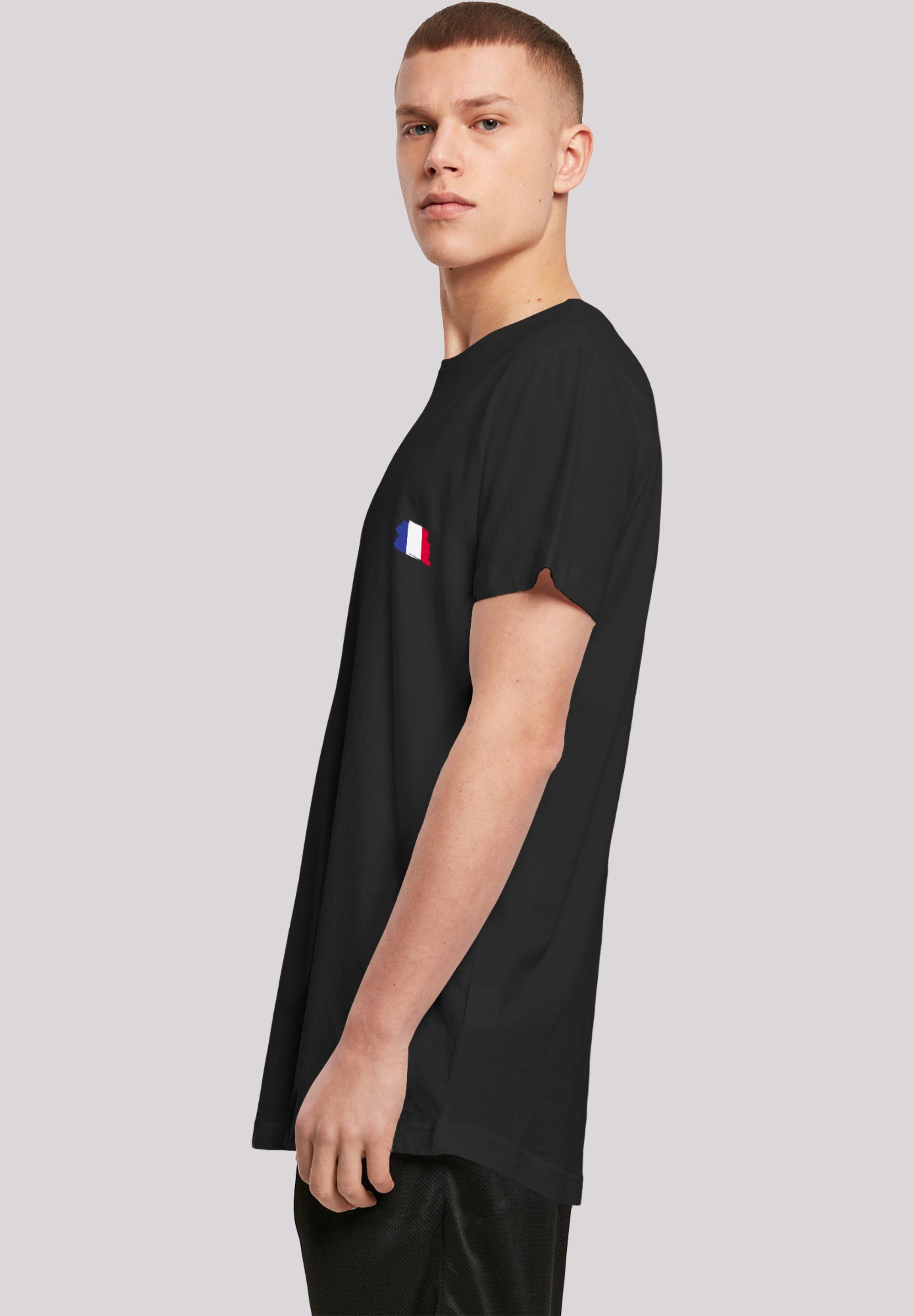 F4NT4STIC T-Shirt France Frankreich Print Flagge schwarz Fahne