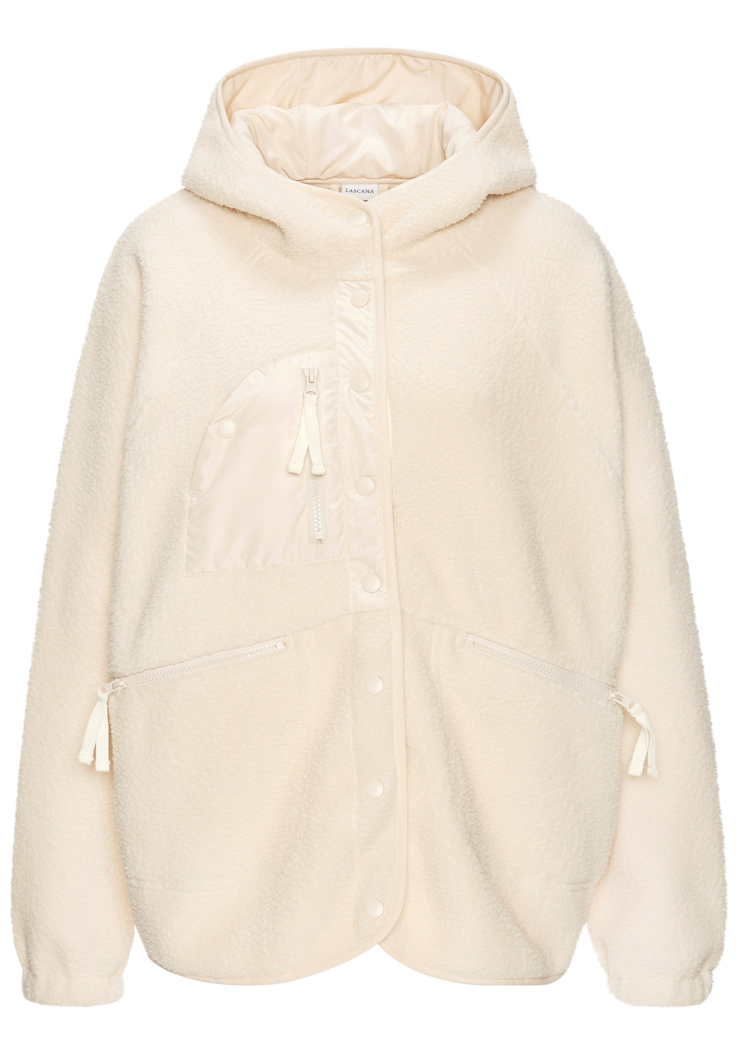 Vivance Active by Lascana Fleecejacke mit Fledermausärmeln