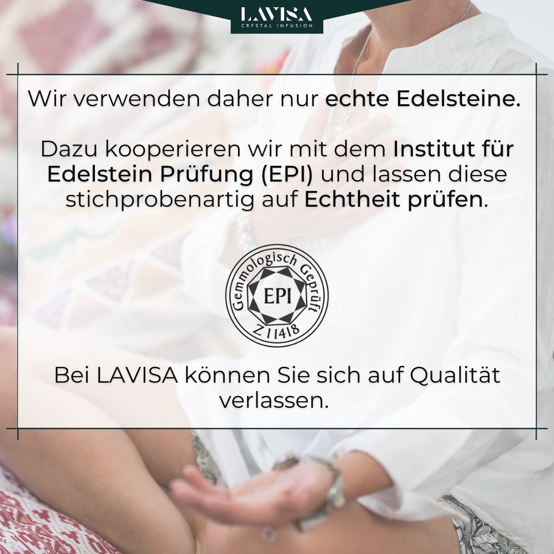 LAVISA Kette mit Anhänger Edelstein Halskette Obelisk gold Naturstein Kristall
