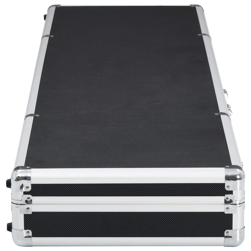 vidaXL Koffer Waffenkoffer Schwarz 134×35×12 cm Aluminium
