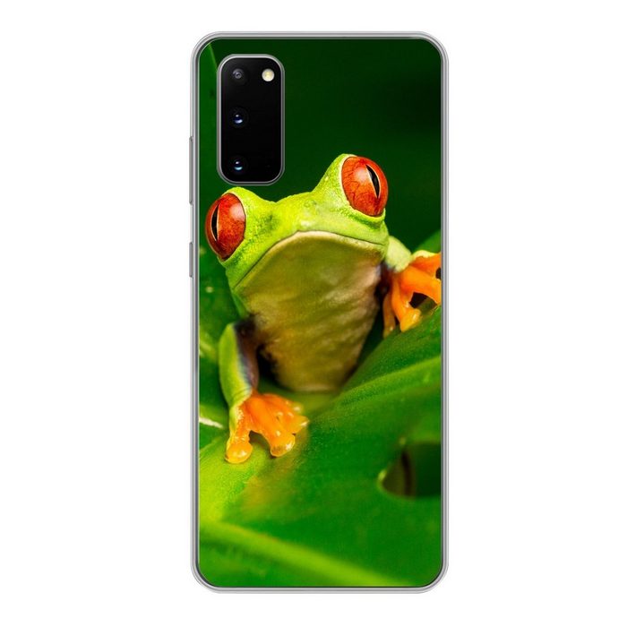 MuchoWow Handyhülle Frosch - Blätter Phone Case Handyhülle Samsung Galaxy S20 Silikon Schutzhülle