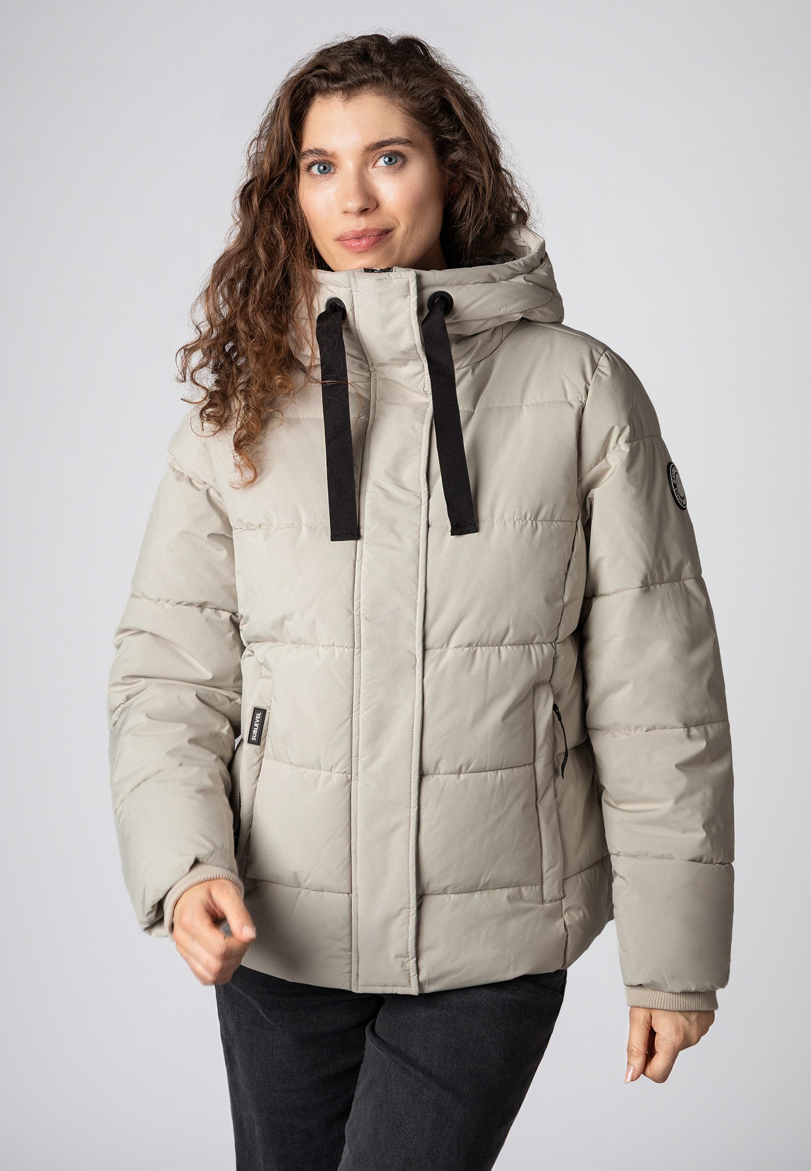 SUBLEVEL Steppjacke Damen Winterjacke mit Kordel günstig online kaufen