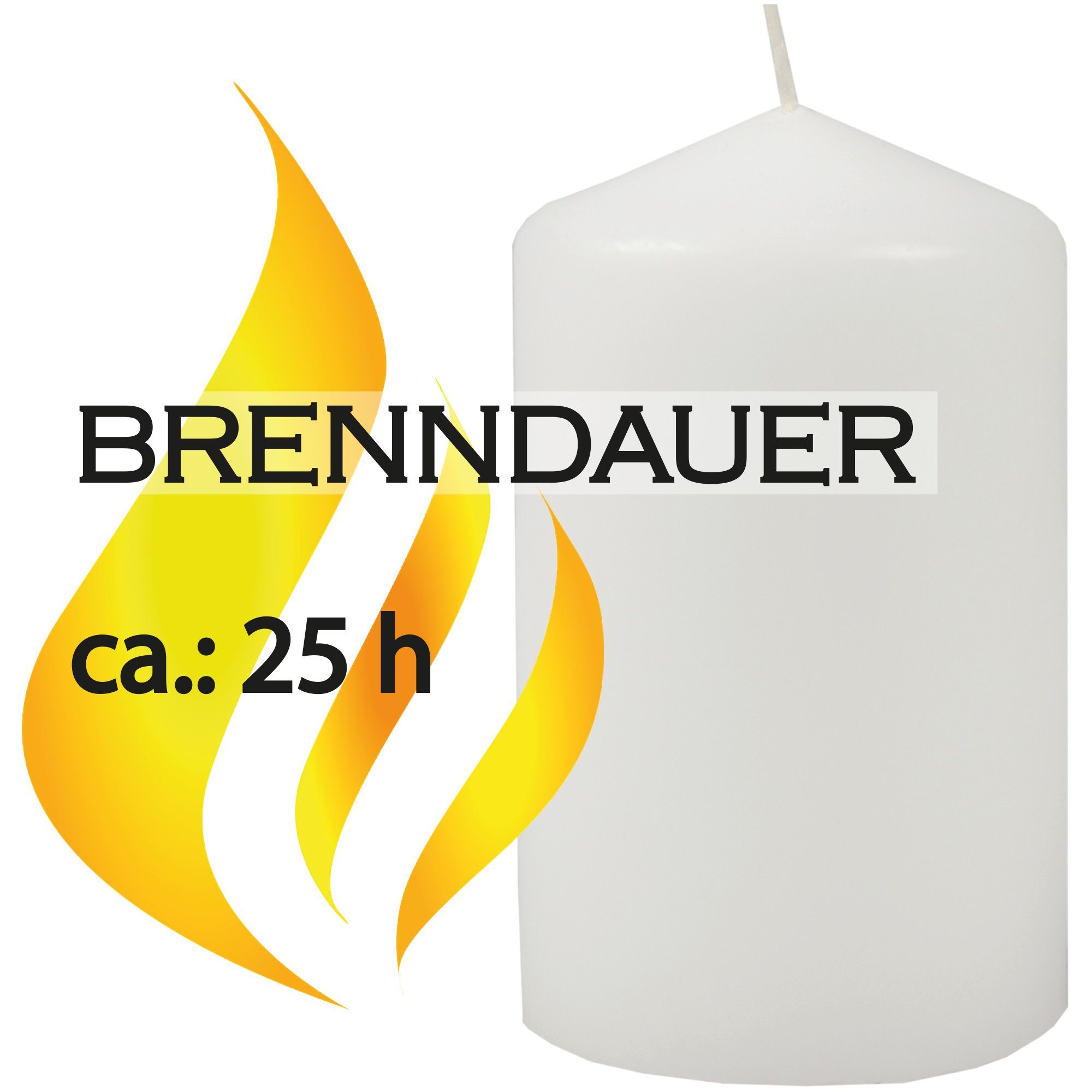 HS Candle Stumpenkerze Blockkerze (6-tlg), Wachskerzen günstig online kaufen
