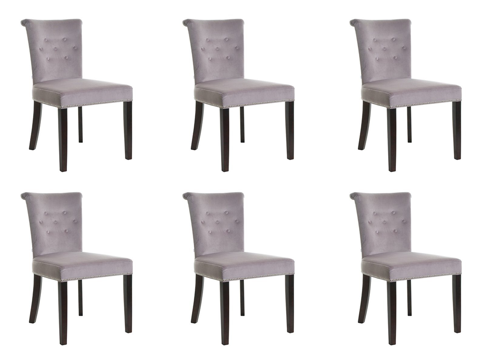 JVmoebel Stuhl, 6x Design Polster Stühle Stuhl Lounge Largo Sessel Set Seht Sitz Garnitur Club