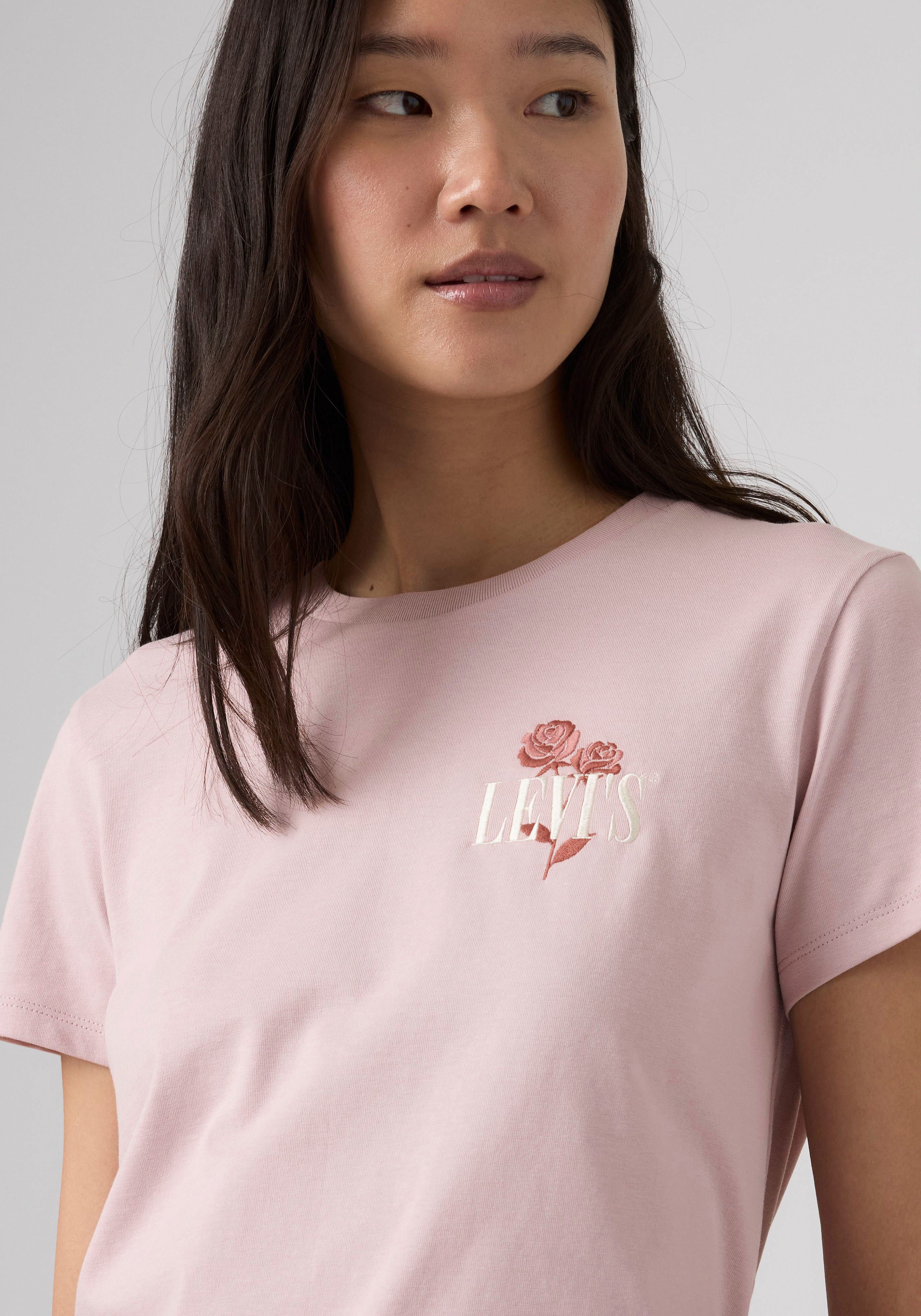 Levi's® T-Shirt THE PERFECT TEE mit Batwing-Logoprint – Bild 4 von 5
