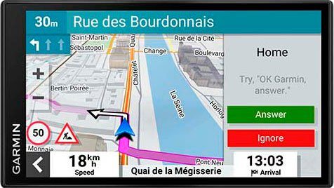 Garmin (Karten-Updates) DriveSmart™ Navigationsgerät MT-S Alexa EU, Amazon mit 66