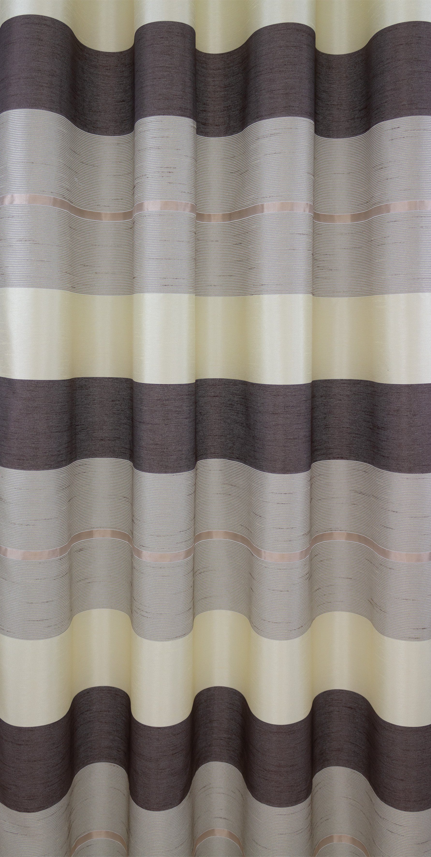 Vorhang Ösen beige-mocca Solea, (1 Schal halbtransparent, St), Polyester, VHG,
