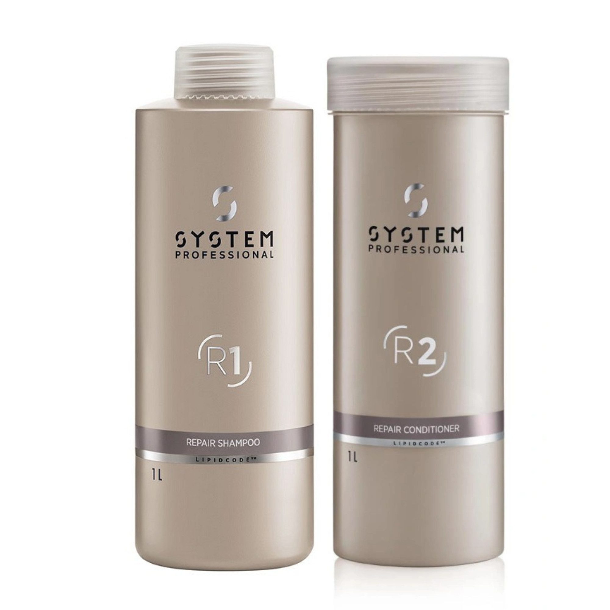 System Professional Haarpflege-Set System Professional R1 + R2 Repair Set 1000 ml – Shampoo & Conditioner, 2-tlg., Shampoo + Repair Conditioner, reichhaltig