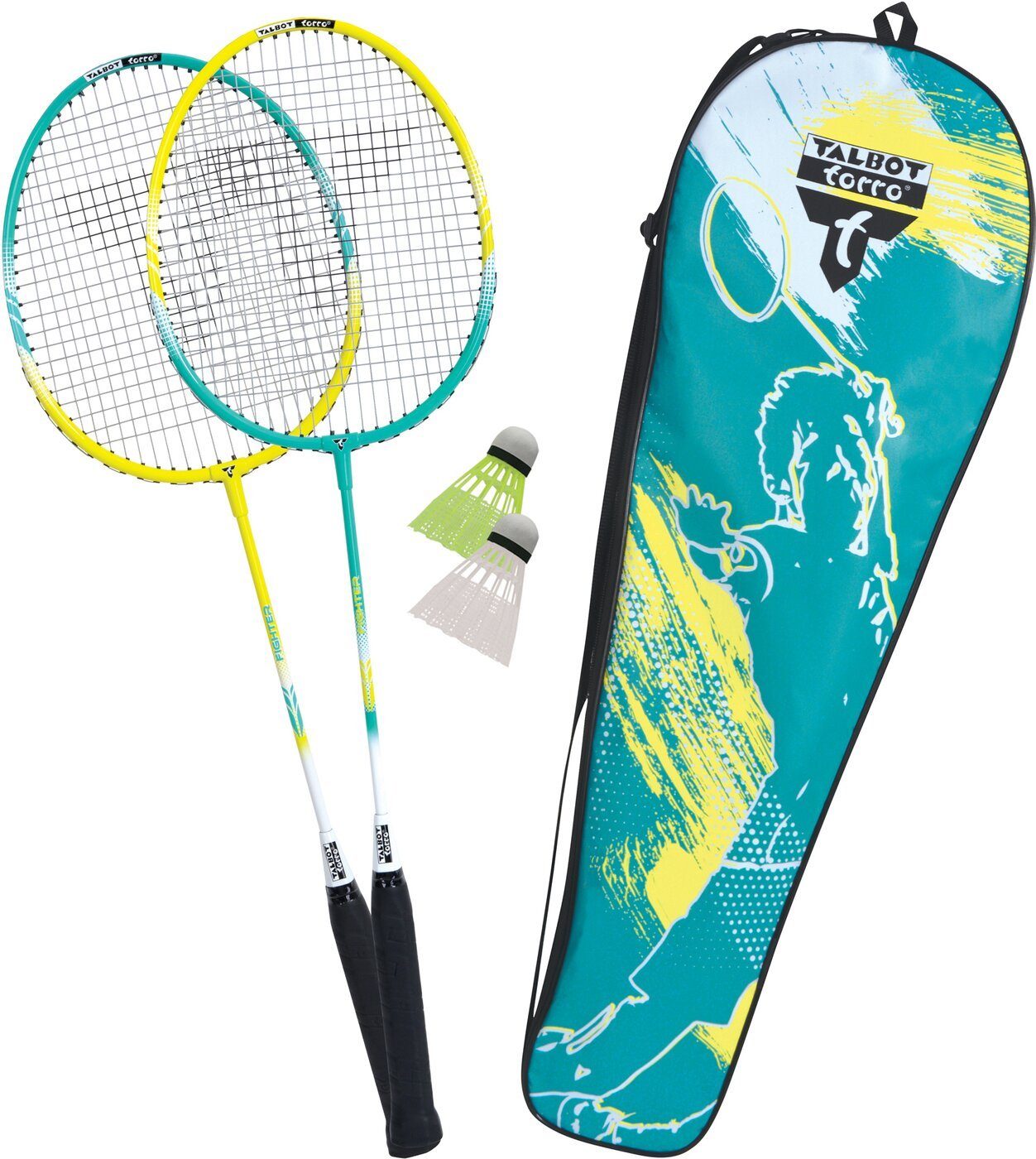 Badmintonschläger Talbot Torro Premium Badminton-Set 2-Fig KEINE FARBE